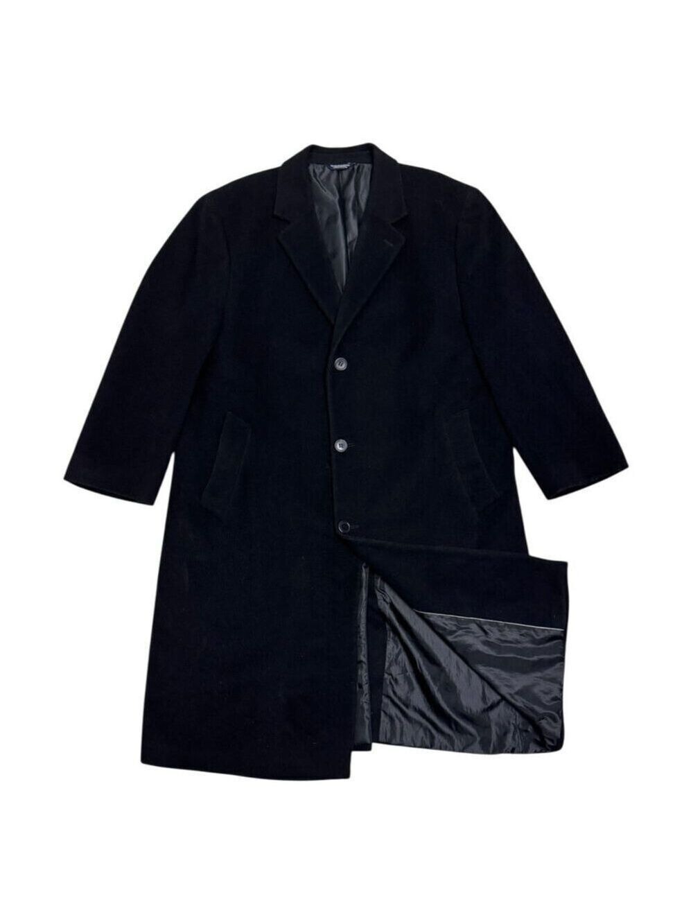 OSCAR DE LA RENTA Vintage Luxury Designer WOOL & CASHMERE Trench Pea Coat 44S